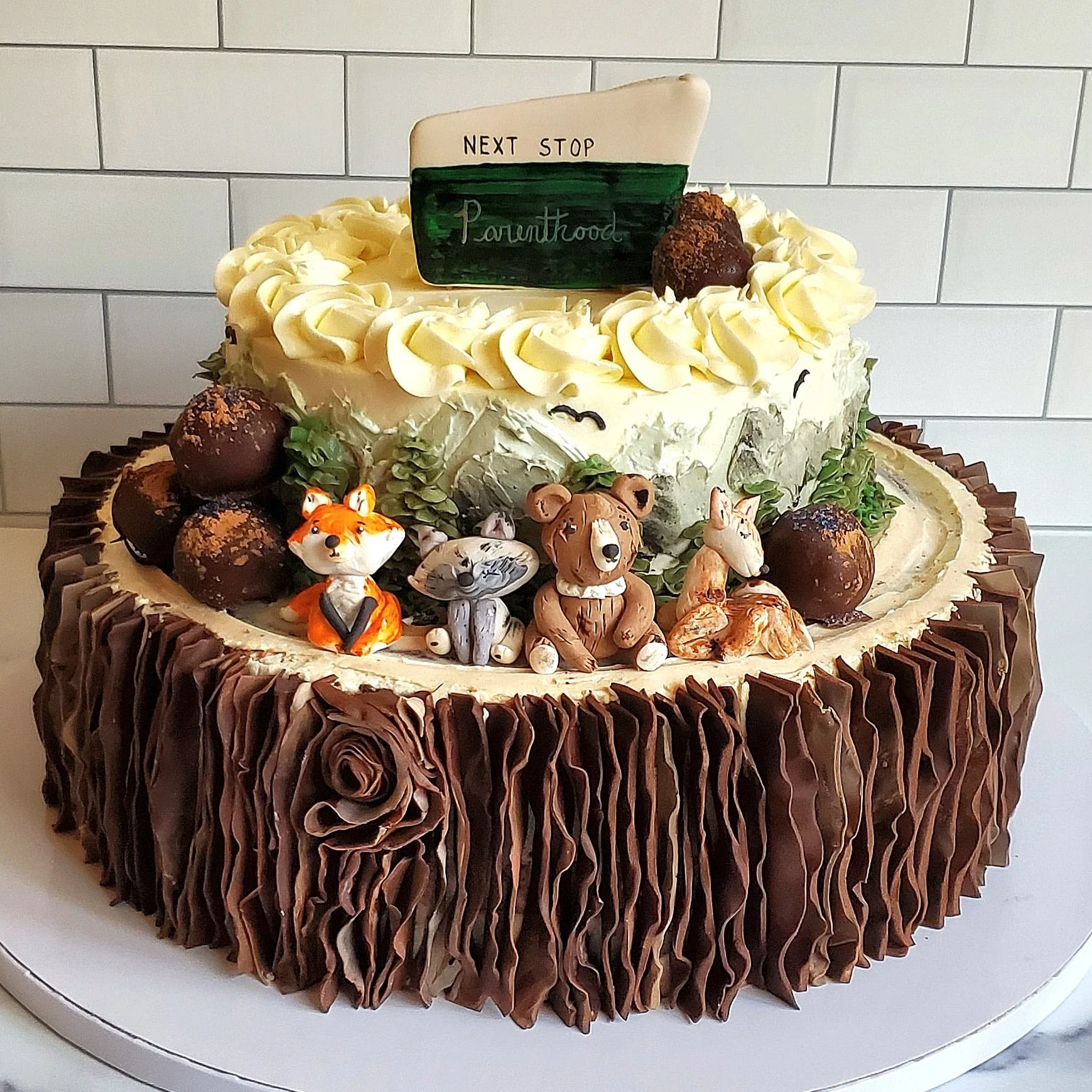 Woodland themed baby shower