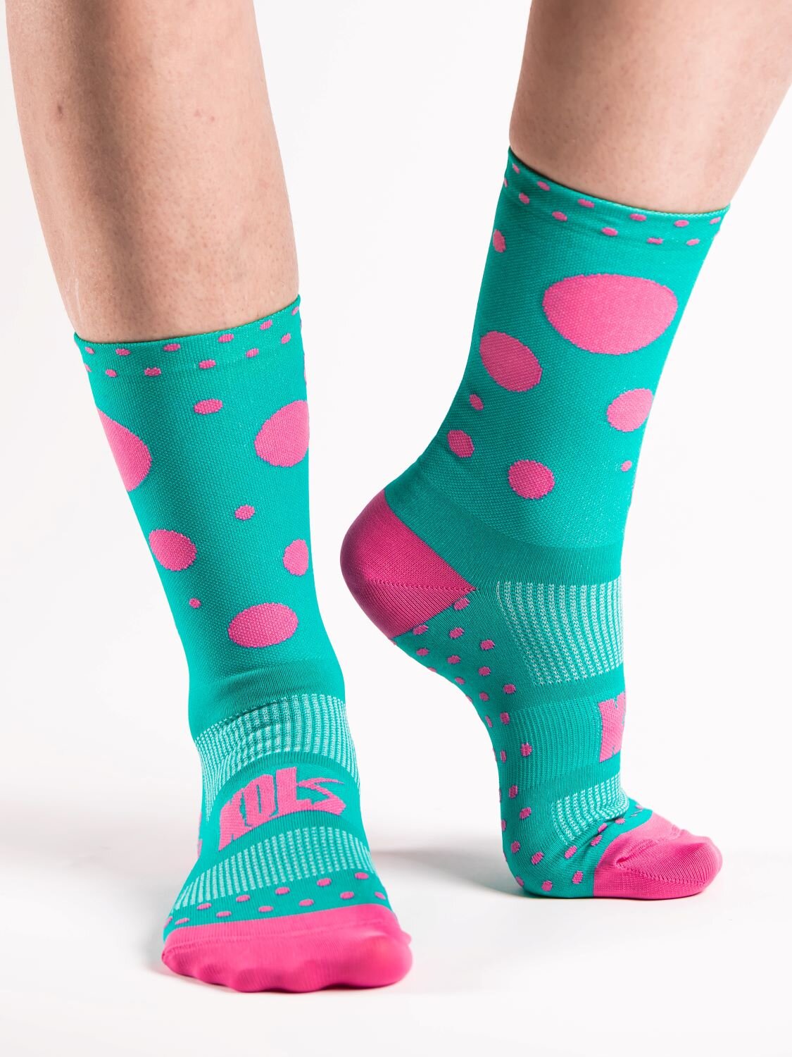 KOLS SOCKS - SPOTTY TURQUOISE