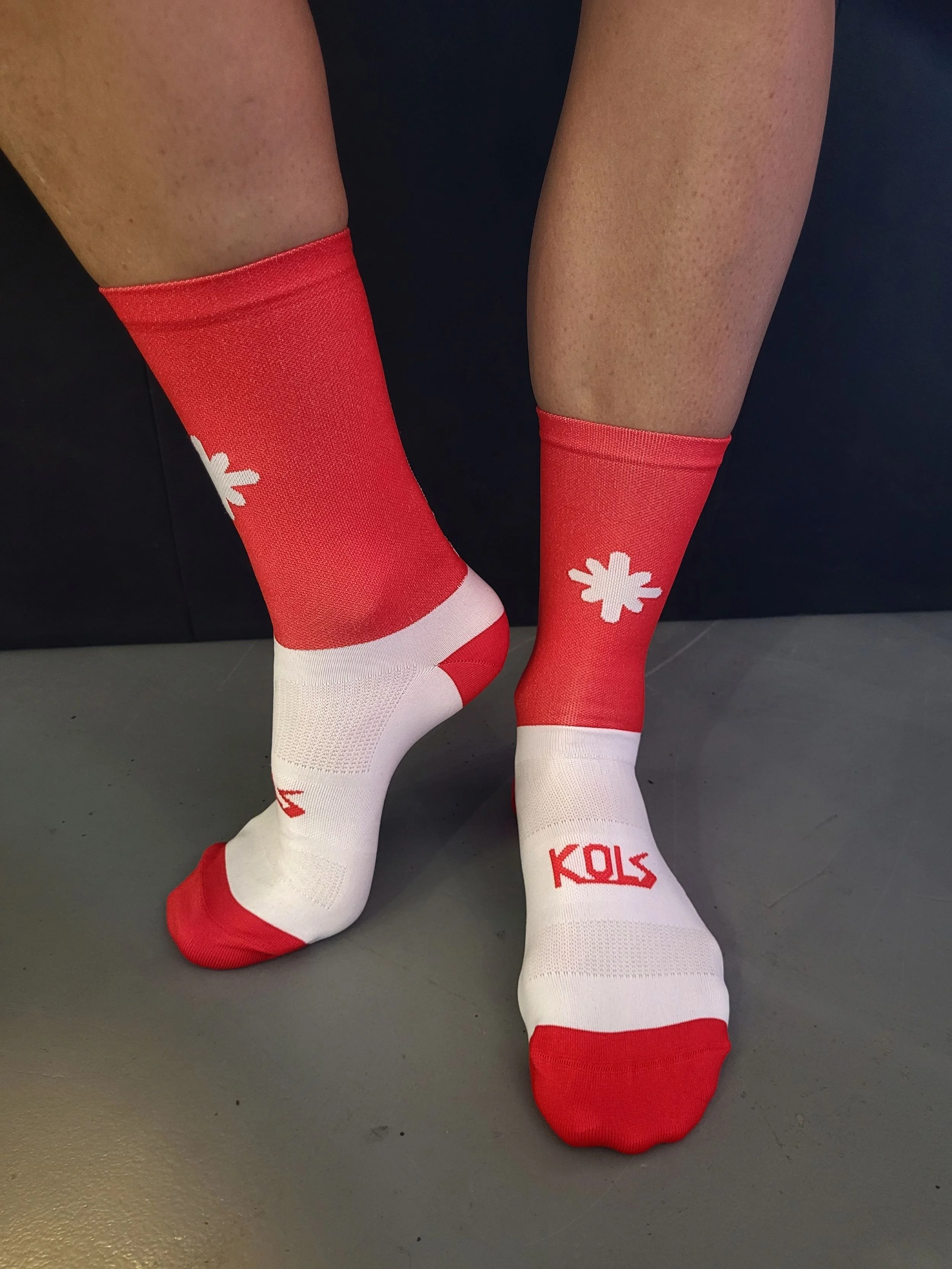 Alpe D'Huez Cycling Sock Red — Cycle Huez