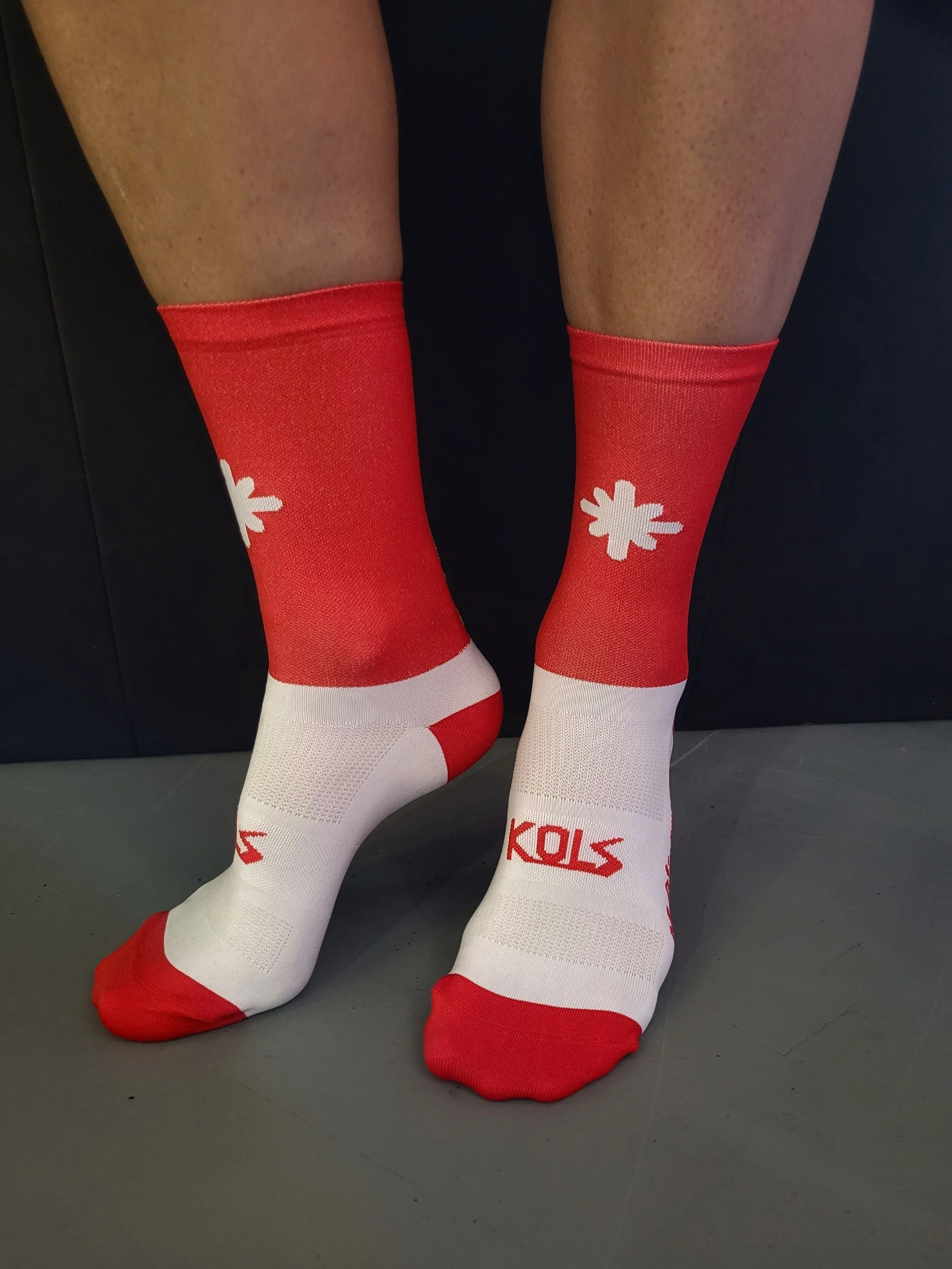 Alpe D'Huez Cycling Sock Red — Cycle Huez