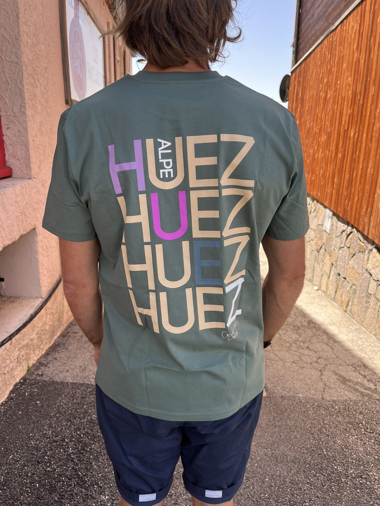 Huez Repeat Tee Green Back.JPEG