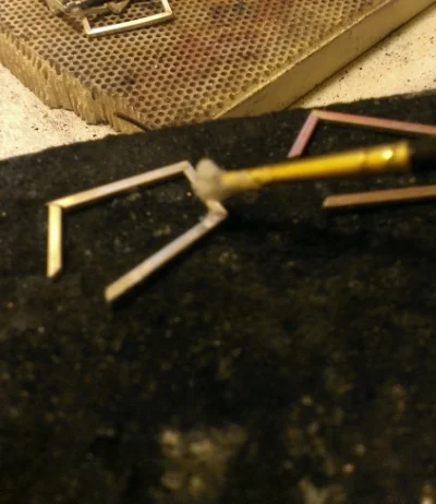 Flux is applied.