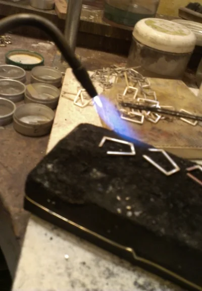 About to flow the solder.