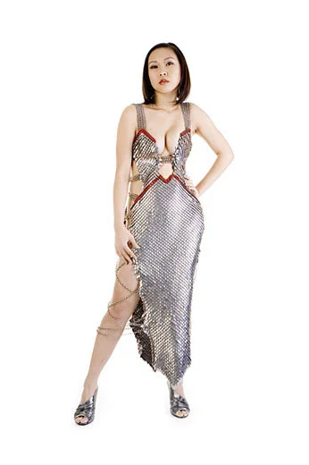 Scale mail ballgown.