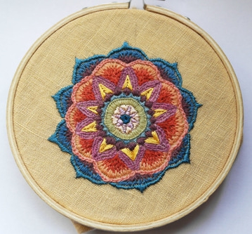 Embroidered Mandala by Aurora
