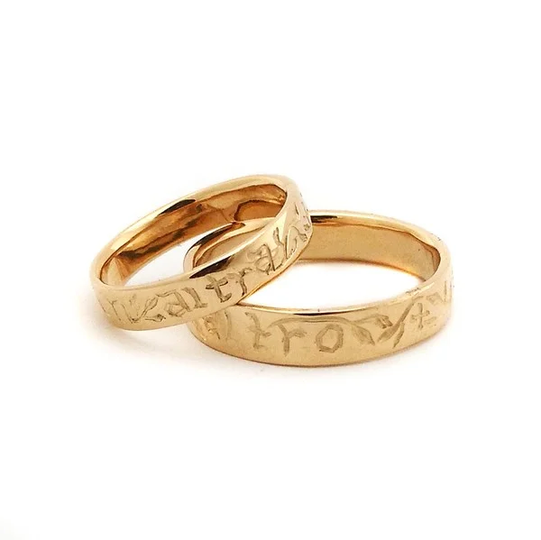 Custom Medieval Wedding rings — Handmade Revolution