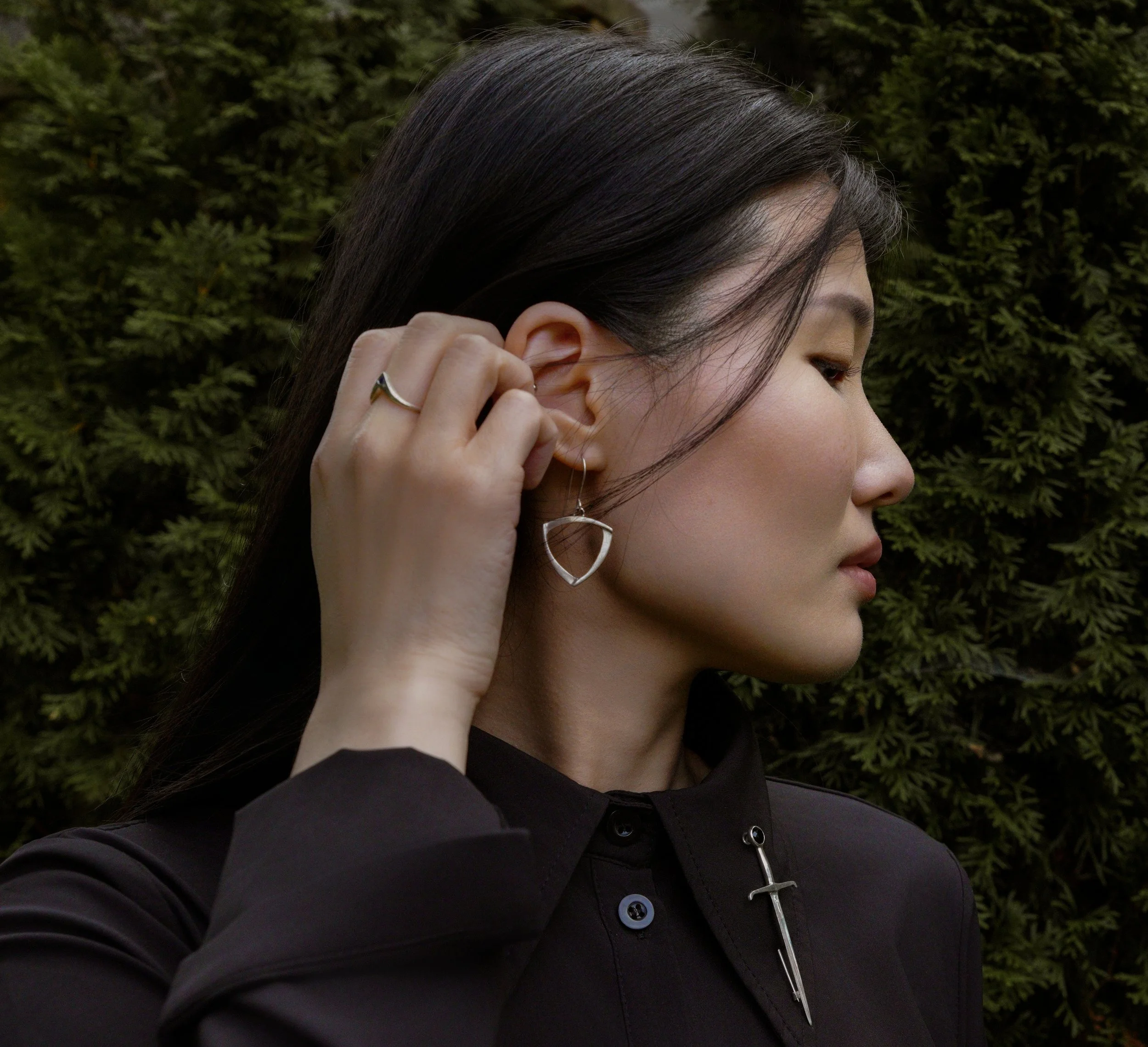 Shield maiden earrings