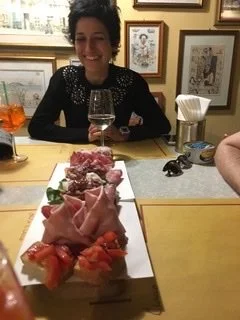 light lunch with Paula, Lucca 2018