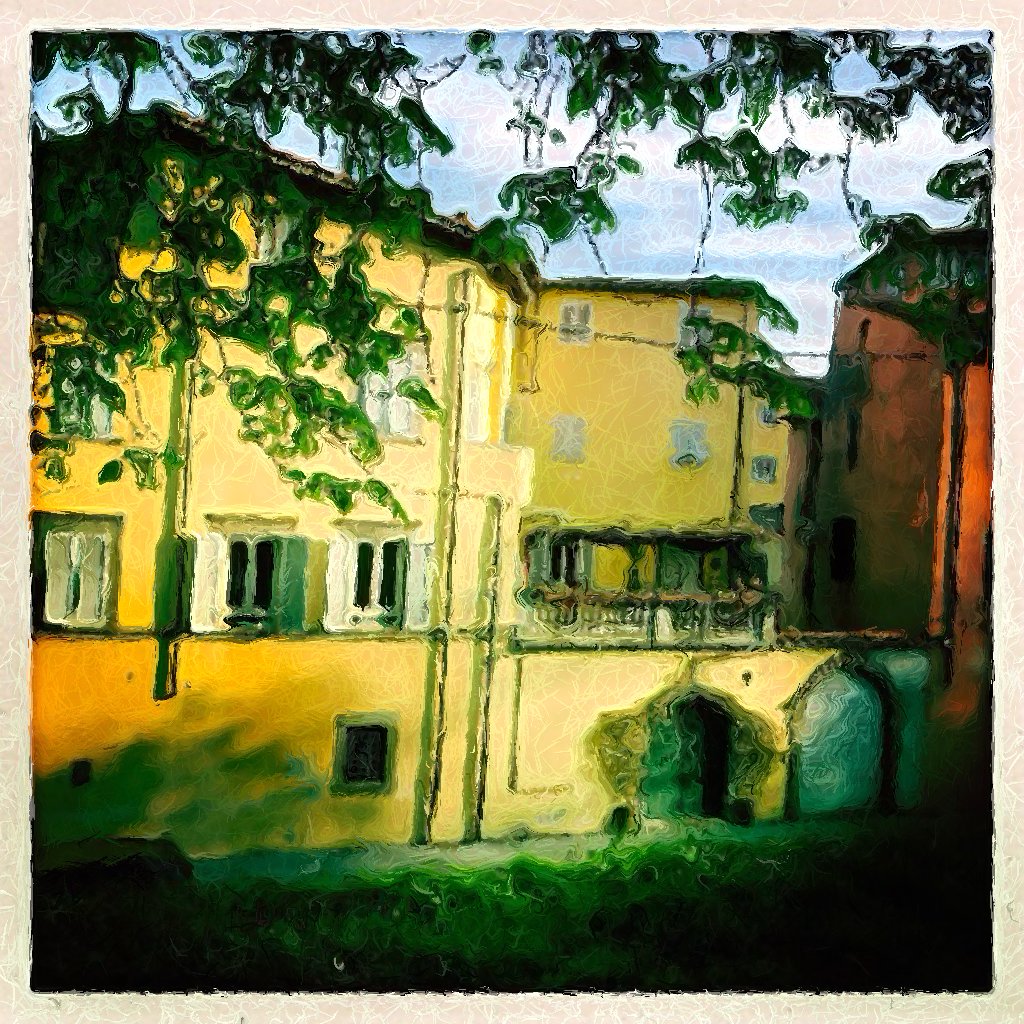 living in Lucca, 2018, 10x10