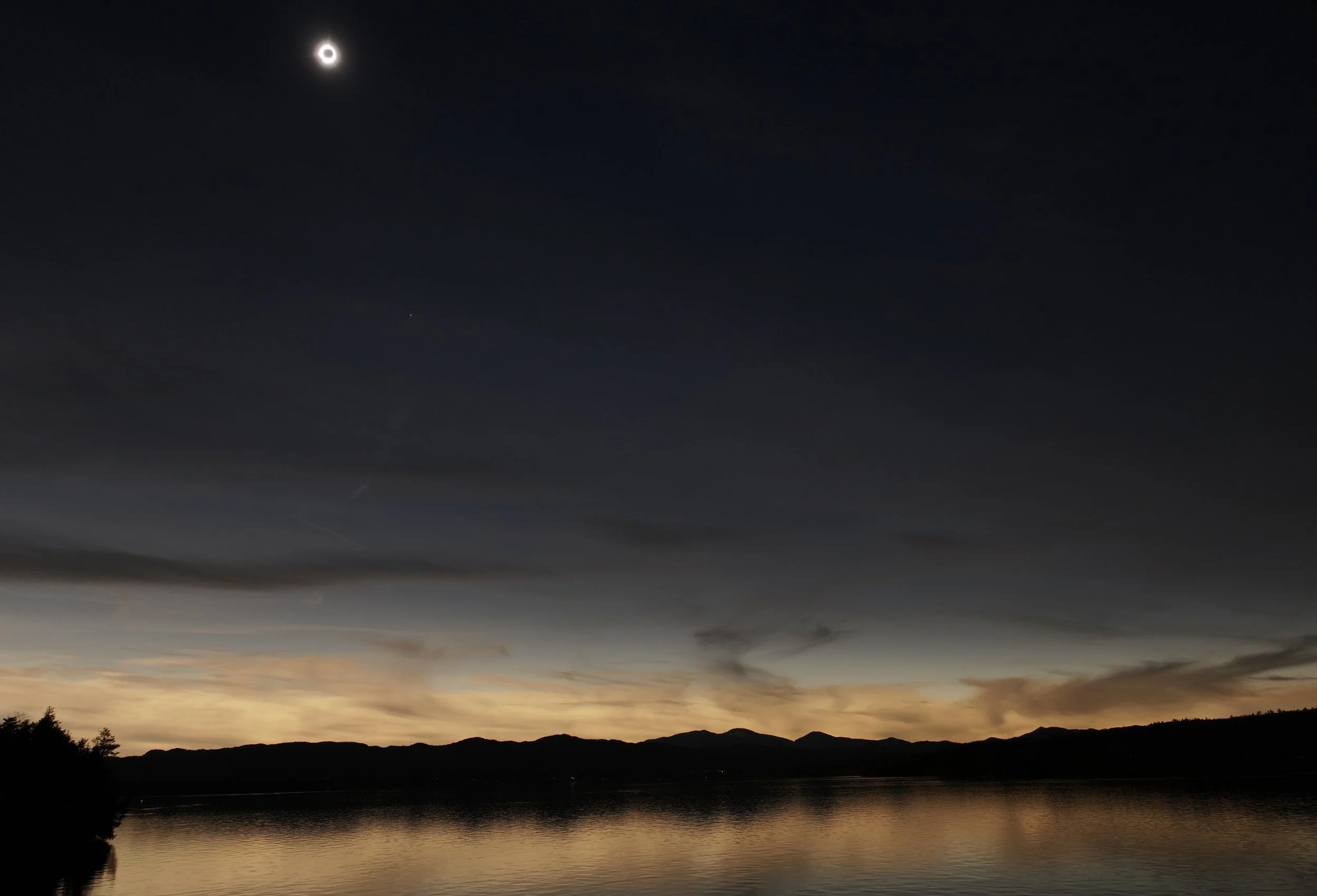 ADK mountain totality, drone photograph
