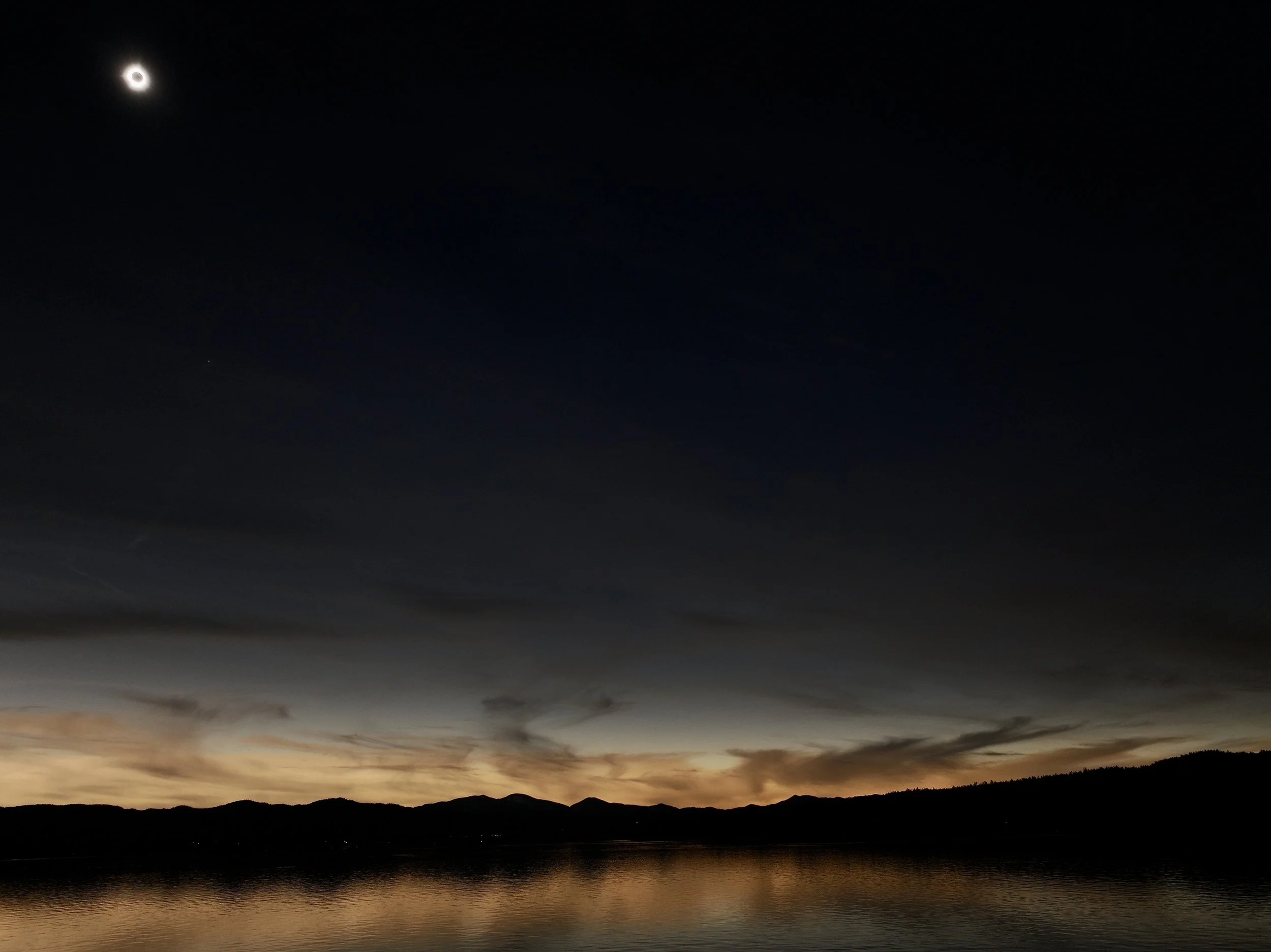 layers of blue, drone photograph