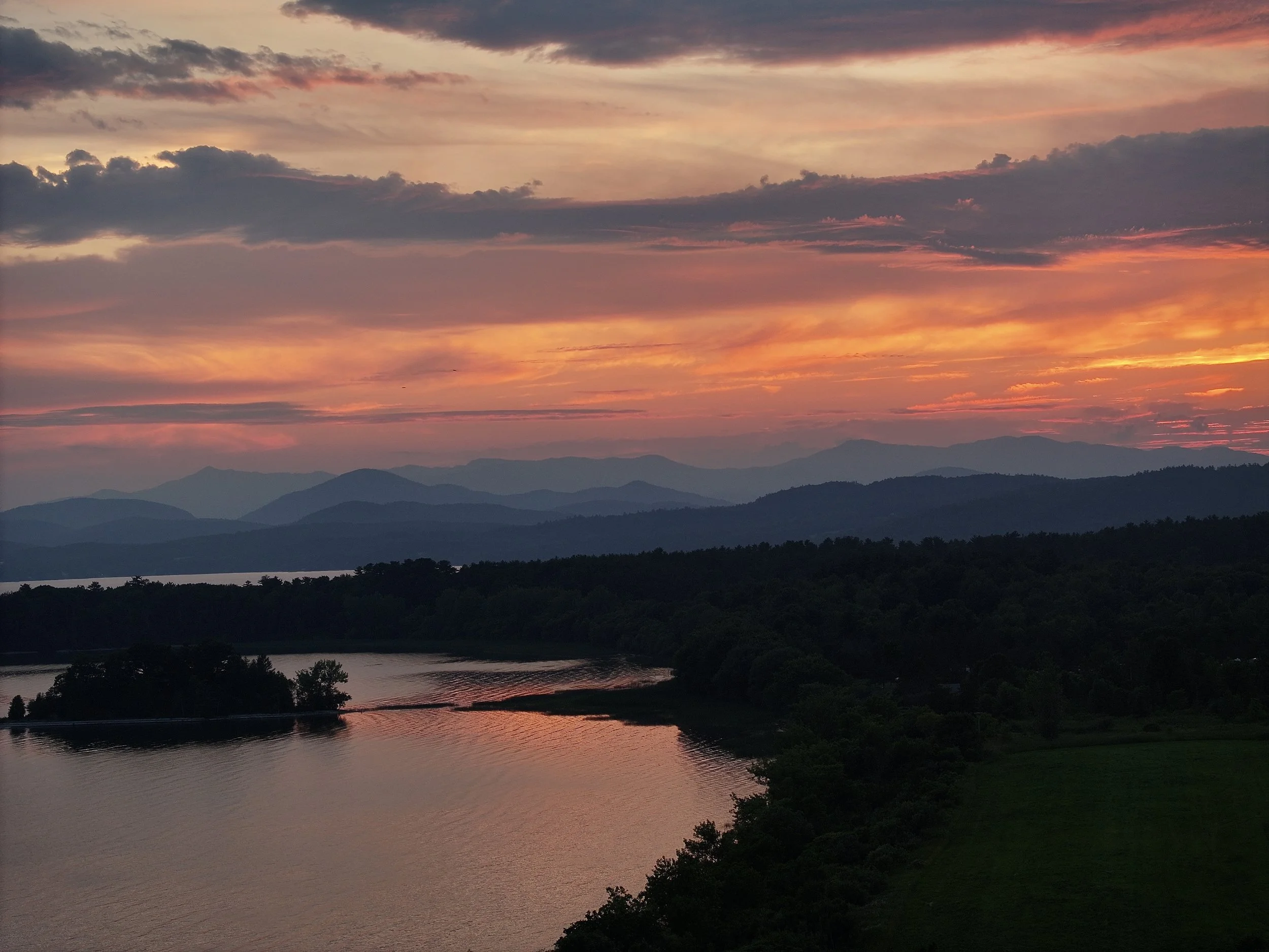 sunset, button bay, june 2024
