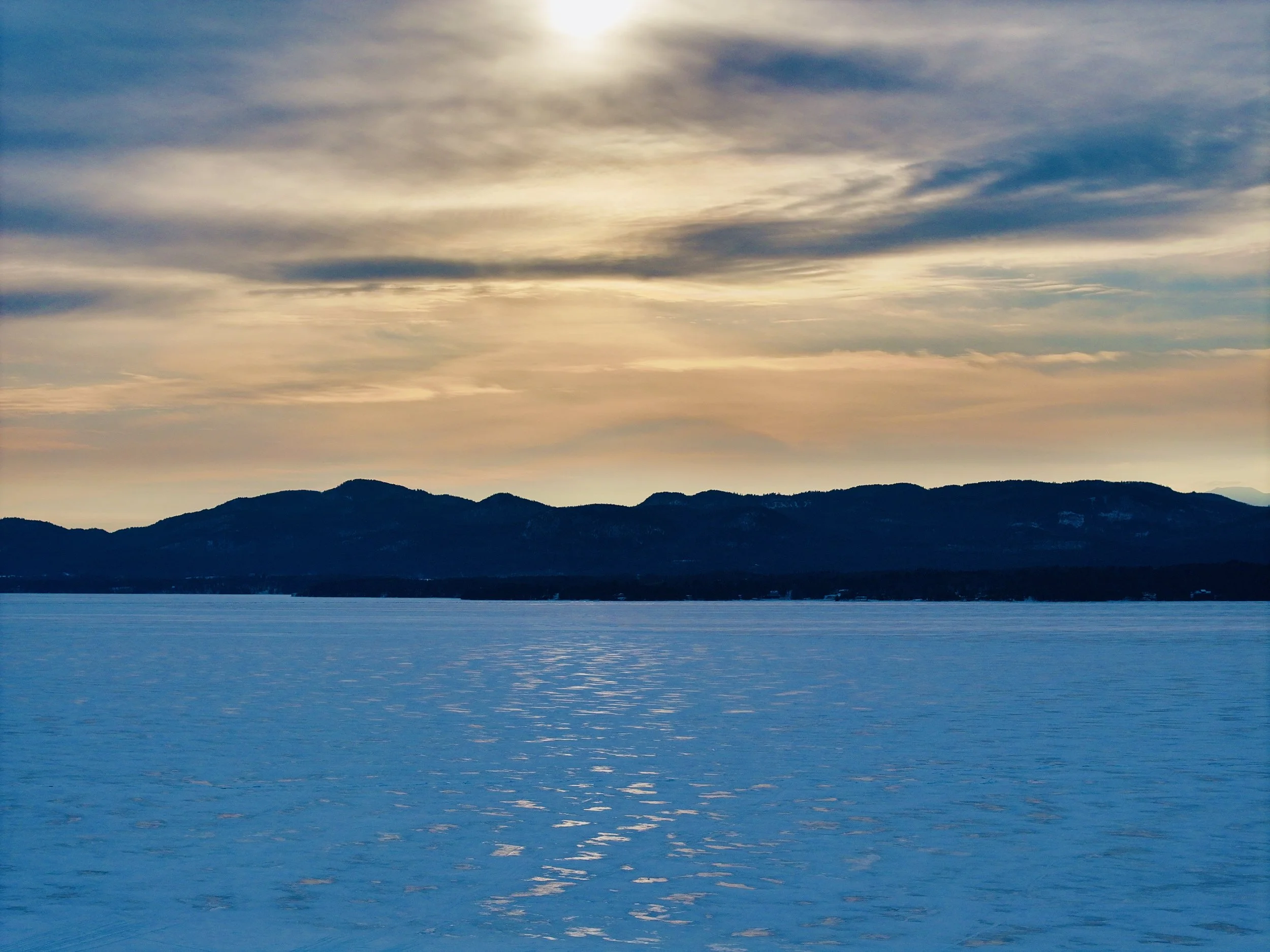 lake iced over, 2026