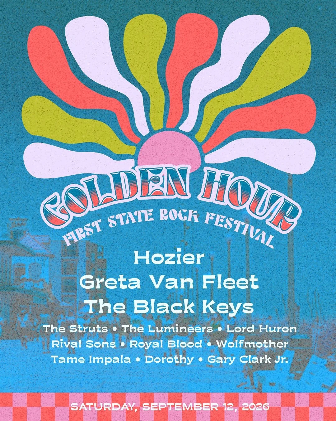 For all intents and purposes, no this festival does not exist (ugh). With our very own @fireflymusicfestival gone for the foreseeable future, for fun I wanted to reimagine another! 🌊 🎸 ✨ Thinking groovy alternative and rock genres, gathered down in