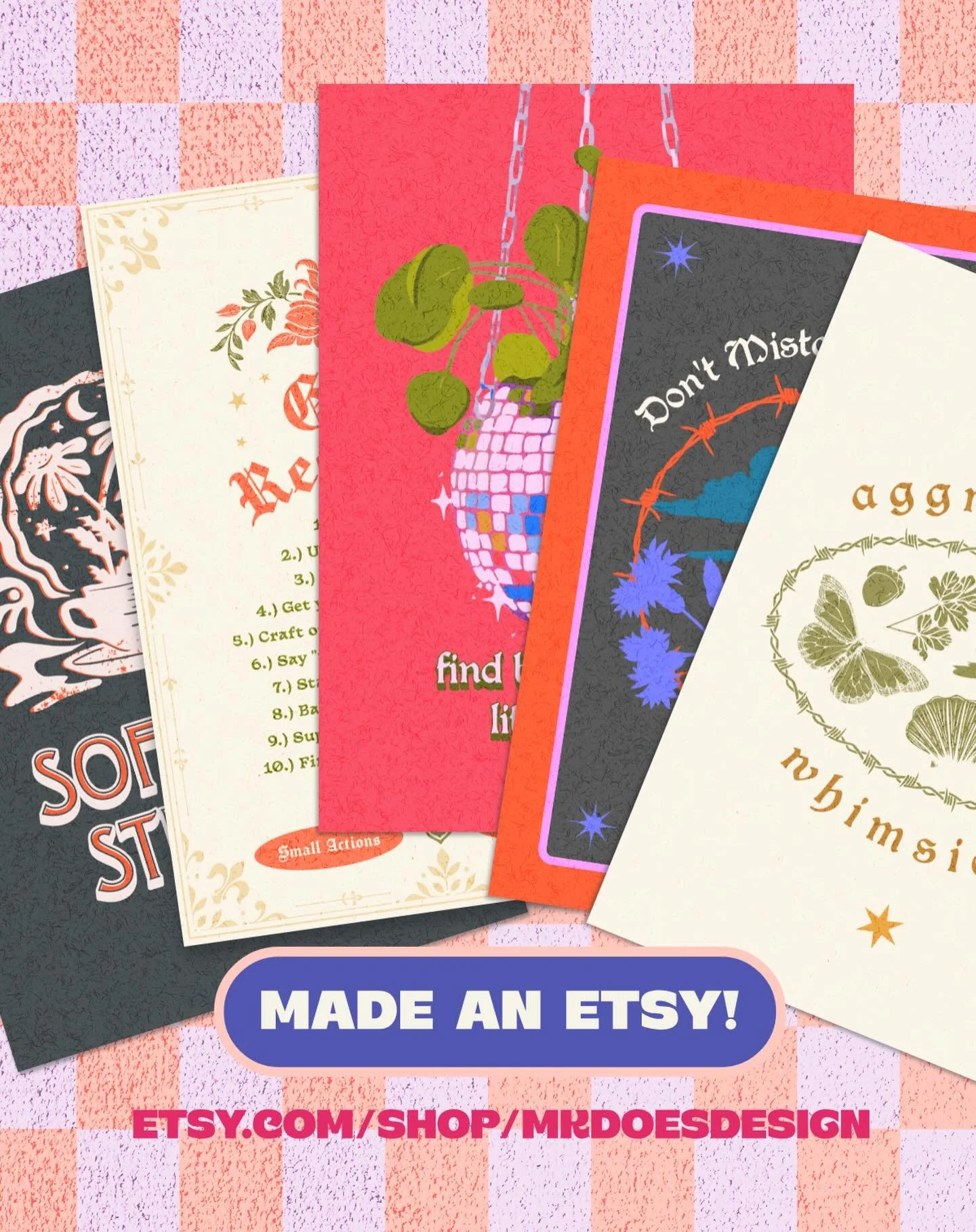 Starting 2026 with a 2025 goal but better late than never 👏 My goal is to add more prints (and sizes) to my shop in the next few months, but just want to start with these in the meantime. Shop around! And support other artists on there too! Any thou