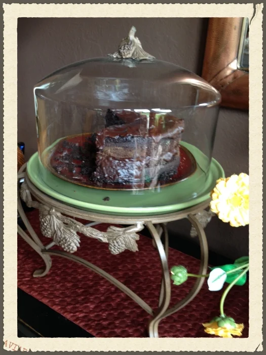 Rustic Cake is a nice way to put it.