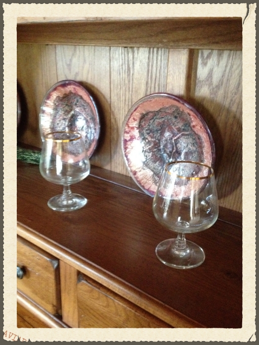 Brandy glasses.
