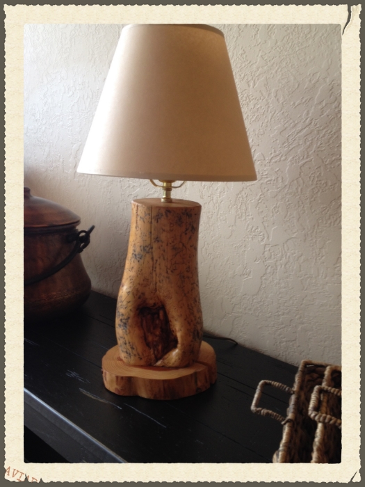 Wooden Lamp.