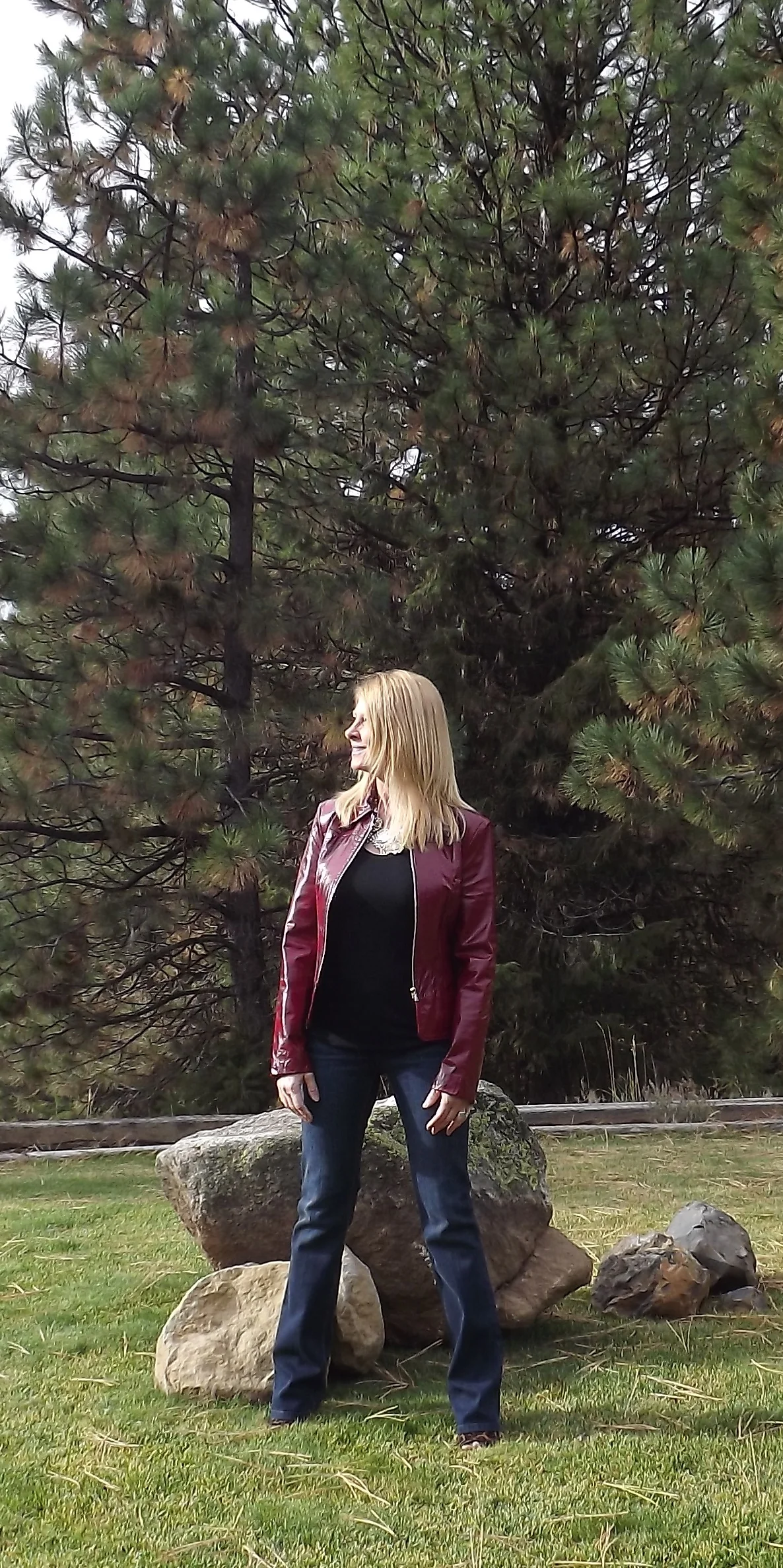 The jeans have a nice stretch that make them so comfortable.
