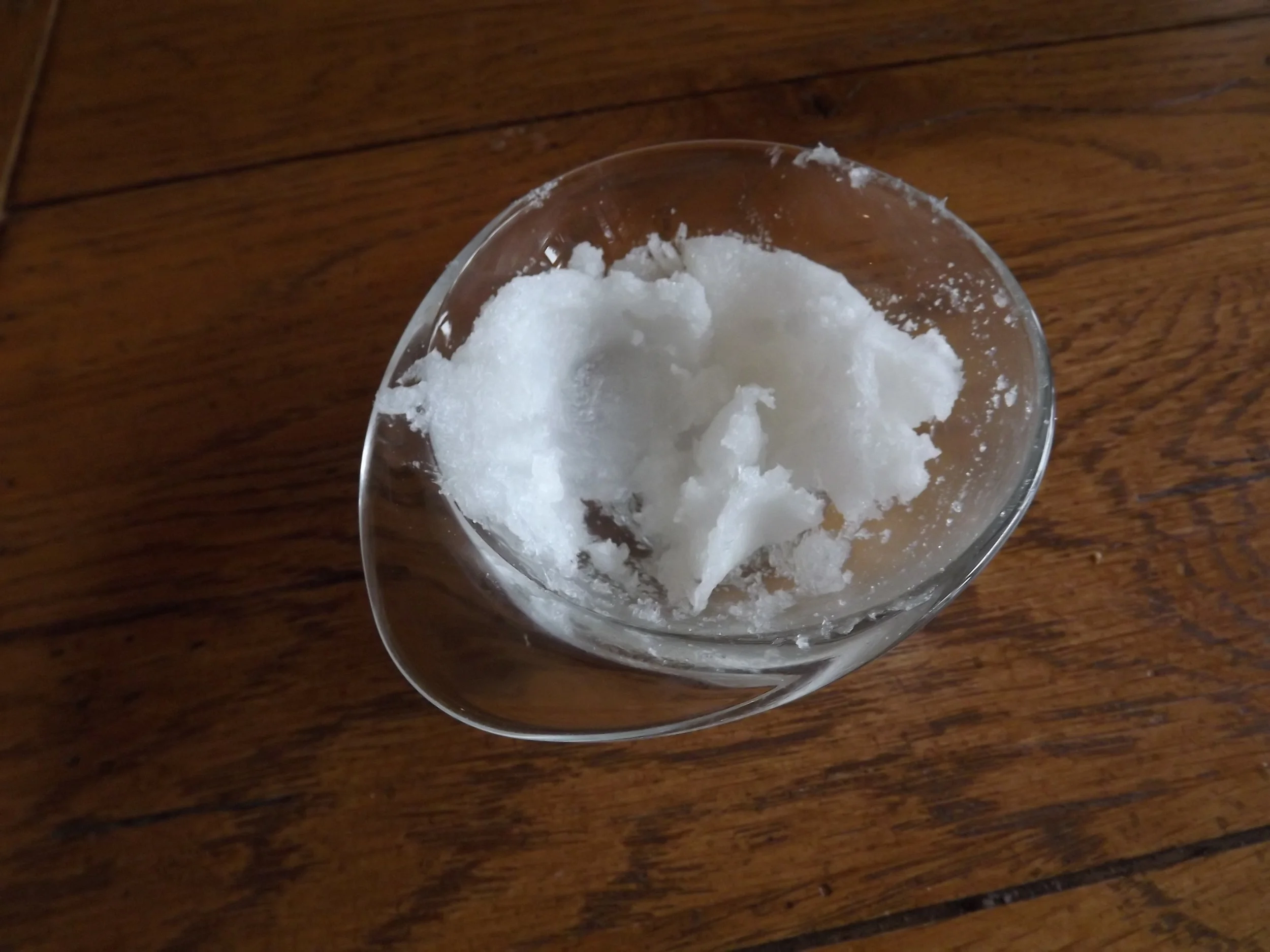 Here is what it looks like after I microwave and mix.