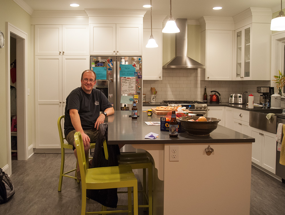 Andy Taylor in his kitchen. Portland, Oregon