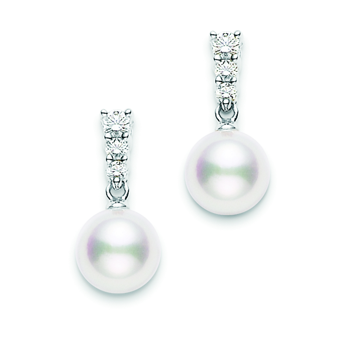 Mikimoto 18K Gold Morning Dew Earrings