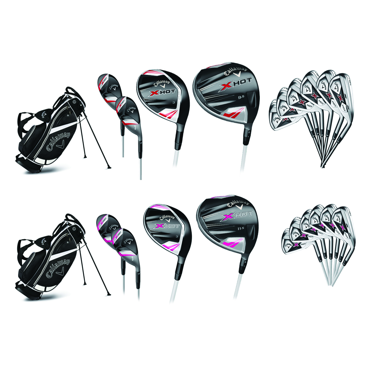 Callaway X Hot Matching Man's and Woman's Golf Clubs