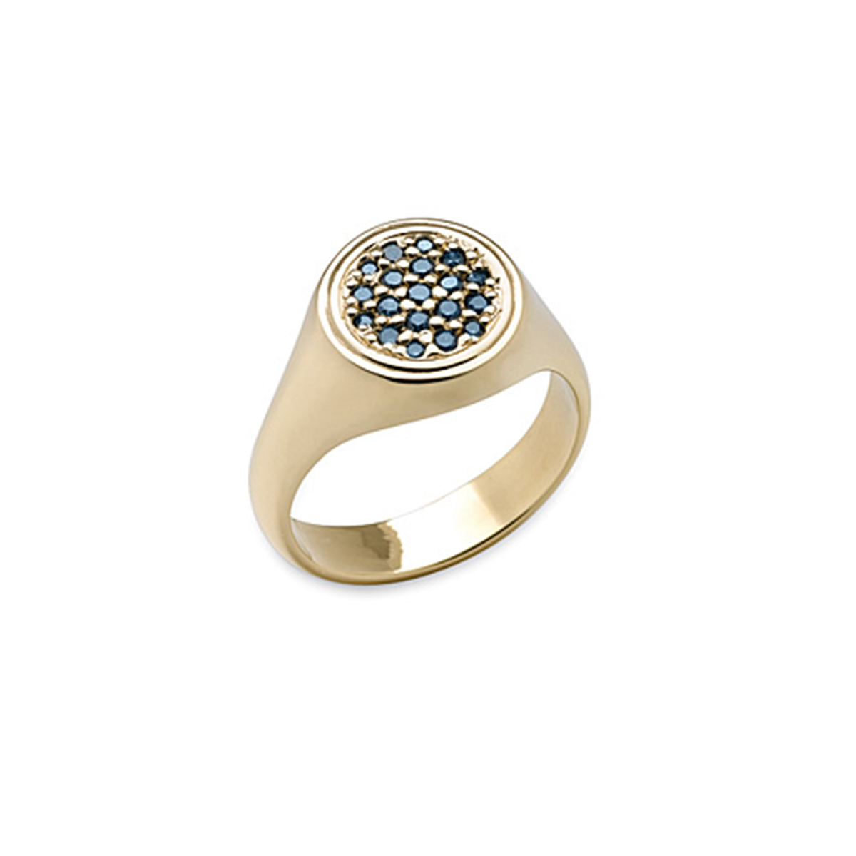 SRH Images_008_Gold Ring with Pave Blue Diamonds.jpg