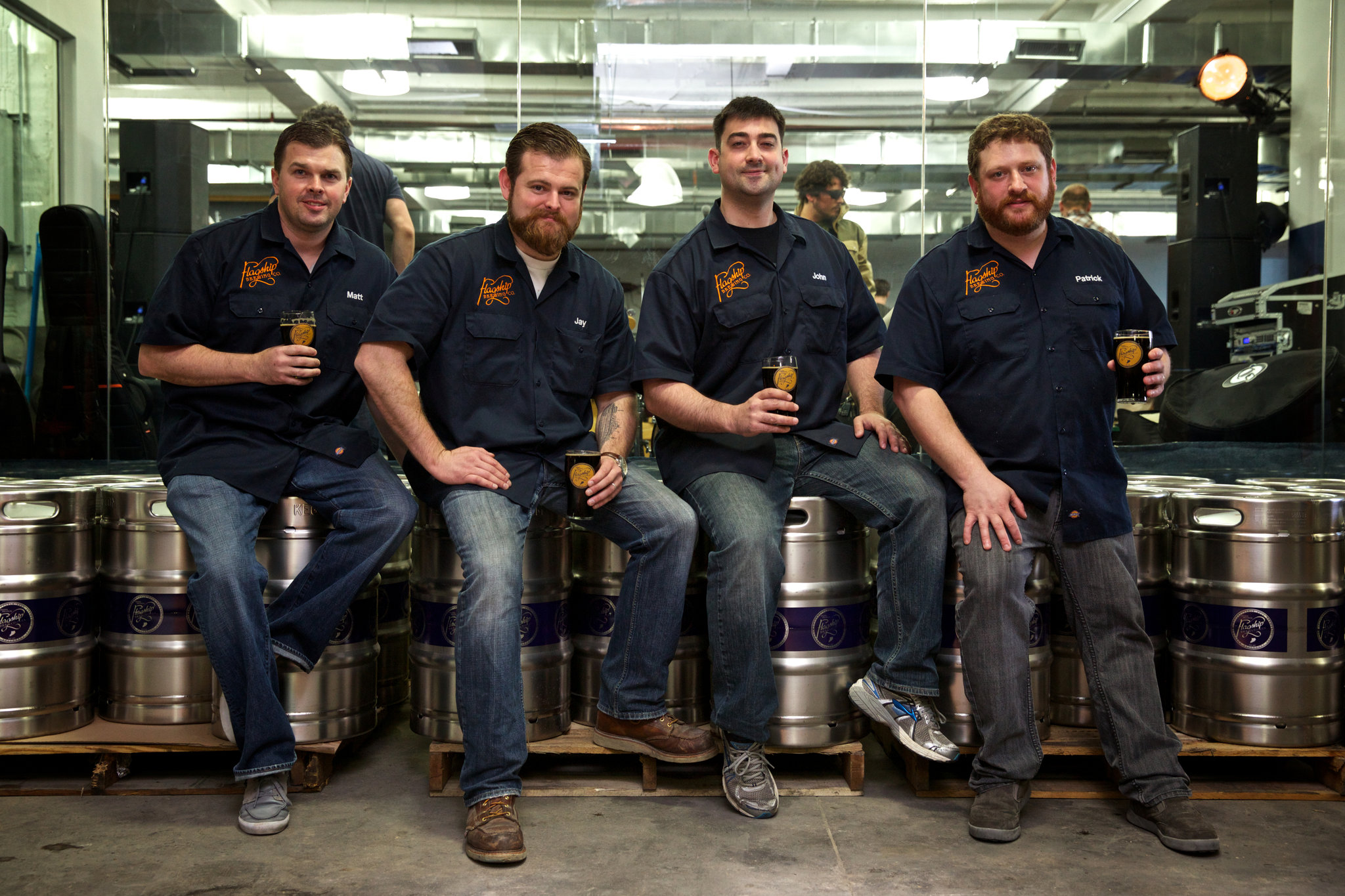 From left to right - Matthew McGinley - EVP Sales, Jay Sykes - COO/EVP, John Gordon - CEO/President, Patrick Morse - Head Brewer