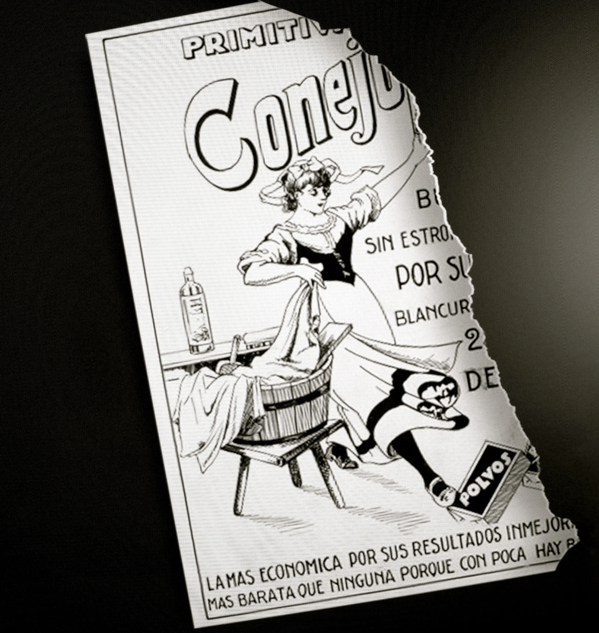 Lejía Conejo etiqueta