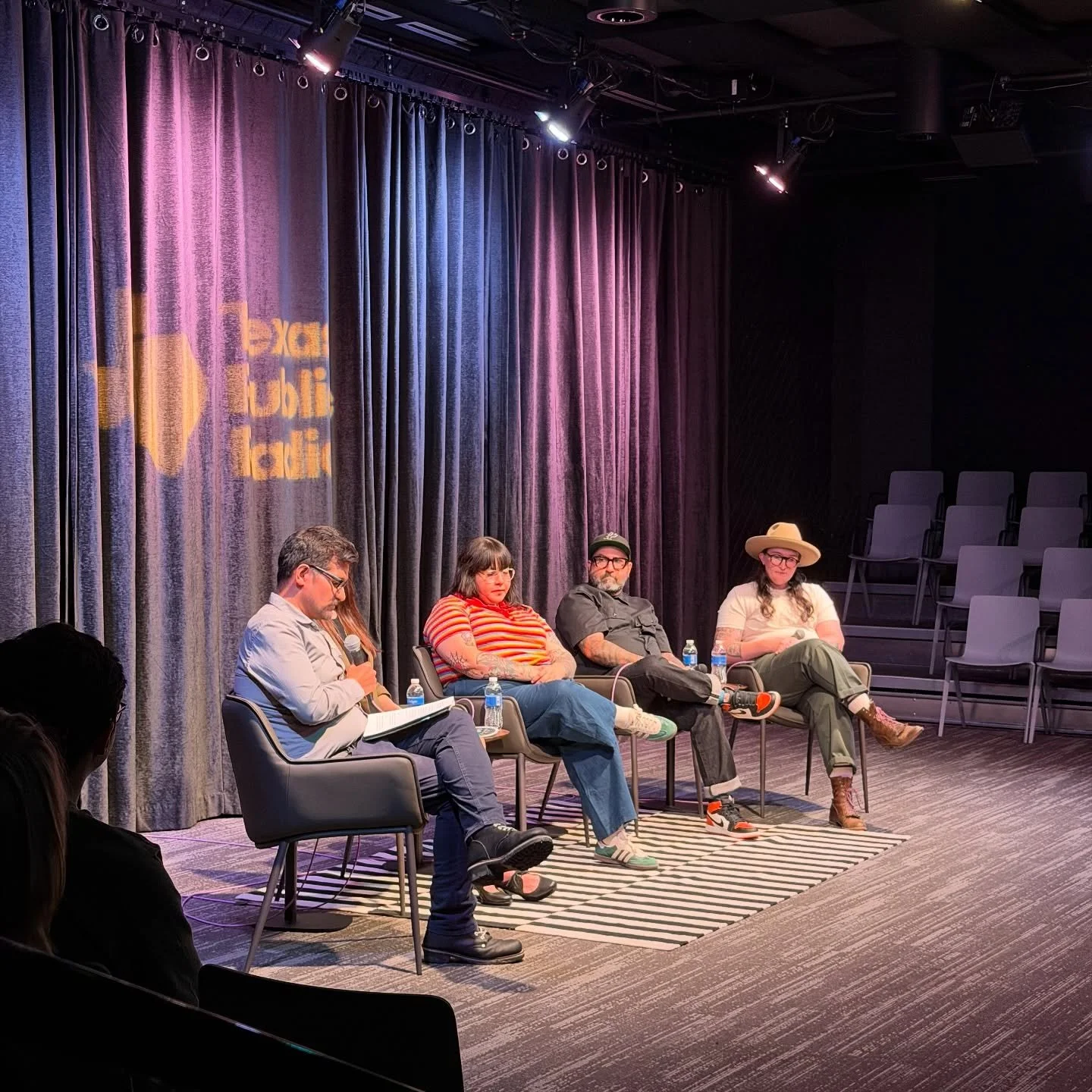 Tonight, TPR had a panel discussion on all things &lsquo;graphic design&rsquo;. The studio was filled with creatives so the audience participation was one of the highest I&rsquo;ve ever witnessed in person.  Just after the show I got a chance to catc