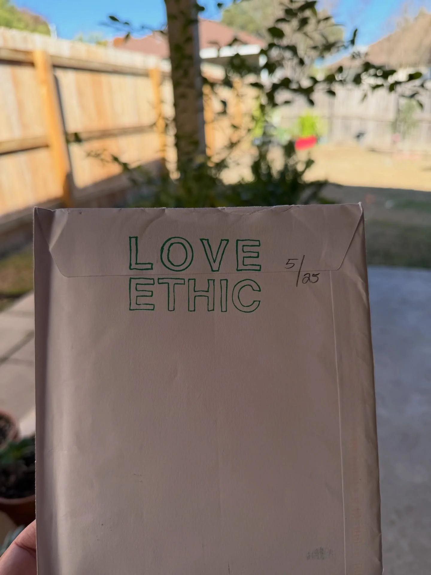 A few months ago, someone I&rsquo;ve befriended on Instagram was contributing an art piece to a collective known as LOVE ETHIC.

An ongoing art fundraiser with origins dating back to the 60s, where a movement was rooted in sending artwork through the