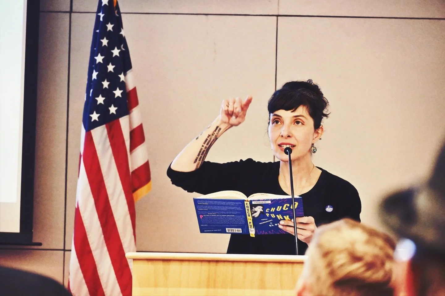 big ups to everyone involved at the SAPL Central Library for putting on an incredible event.  Dr. Tara Lopez not only did a reading but gave a short presentation on her book &ldquo;Chuco Punk: Sonic Insurgency in El Paso TX&rdquo;. I spoke briefly wi