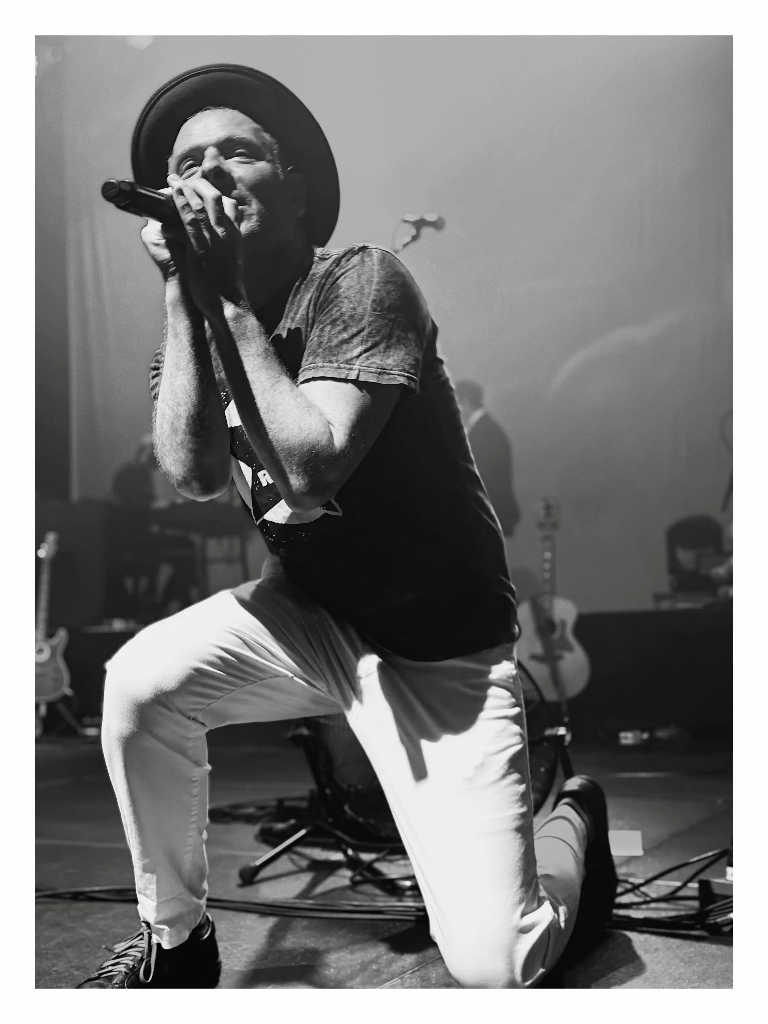 Night 2: If You&rsquo;re Feeling Sinister

Returned to the scene of the crime tonight.  Not gonna bury the lead story&hellip;. I wore a very specific Belle and Sebastian shirt that caught the attention of Stuart Murdoch from the stage.  He read it ou