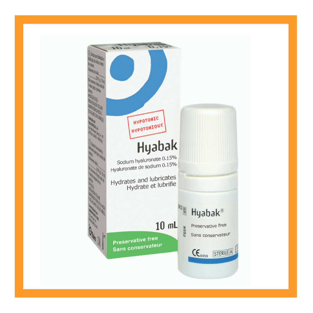 Hyabak - Sodium hyaluronate 0.15% - Preservative Free Cost: $20.99 per 10ML +GST