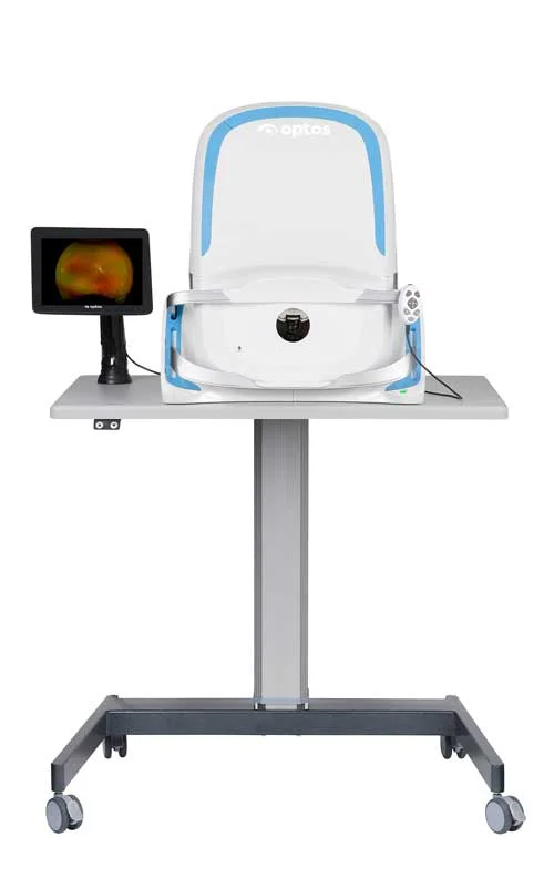 California Model Optomap with attached touch screen on wheelchair accessible stand