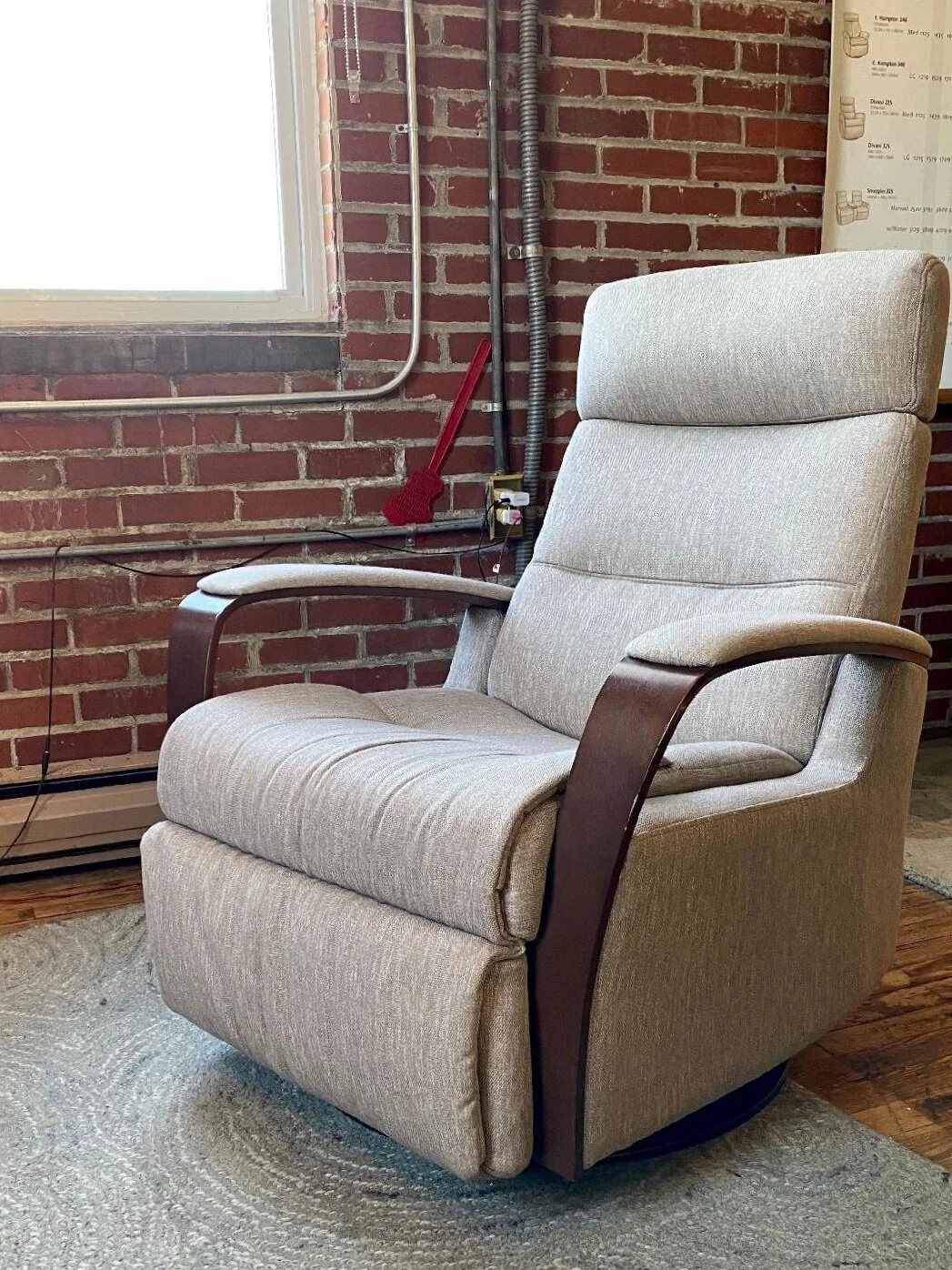 Peak Fabric Recliner - Manual
