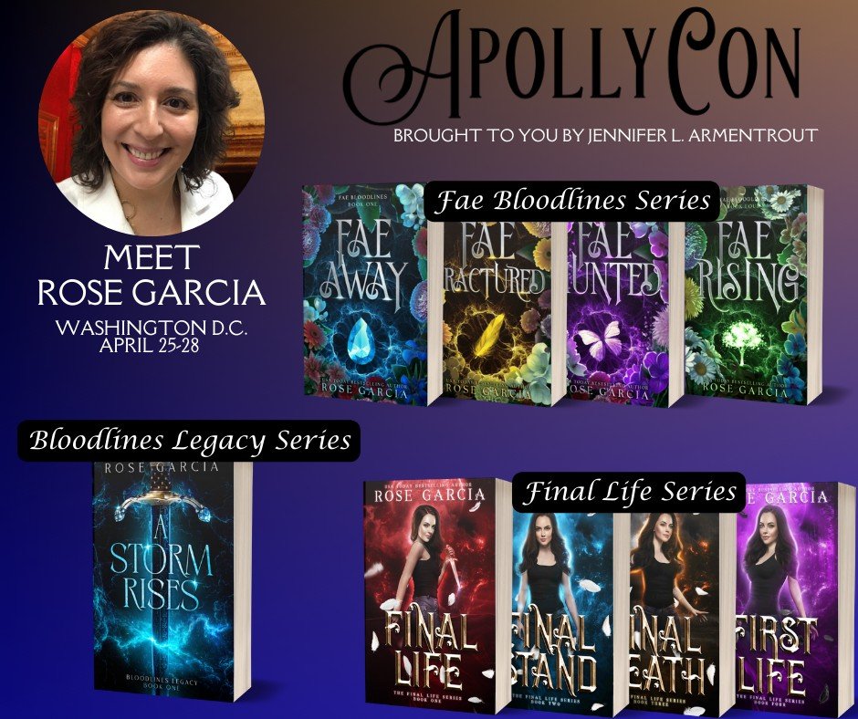 Will you be attending ApollyCon this year?

I'm so excited to be a guest author at this year's ApollyCon! The sold out event is brought to you by the fantastic Jennifer L. Armentrout and will take place April 25-28 in Washington, D.C. 

If you're att