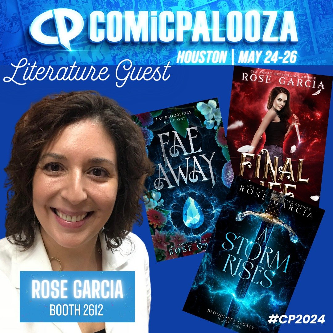 Houston's Comicpalooza starts tomorrow!! 

I'm super excited about this incredible event and I can't wait to see all the amazing readers and pop culture fans! If you're in the area, come see me. I'll be at Booth 2612 all three days. I'll also be mode