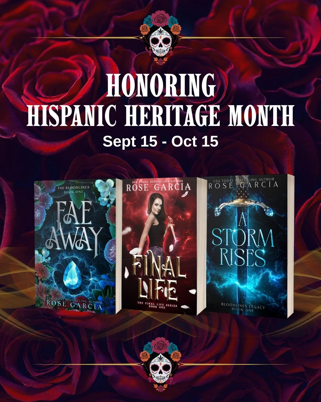 Today kicks off Hispanic Heritage Month! 🌟

If you know me and my stories, you know how proud I am of my heritage. The Avila, Rodriguez, and Vela families woven into my books carry pieces of my culture, my roots, and my heart 🌹

Now more than ever,
