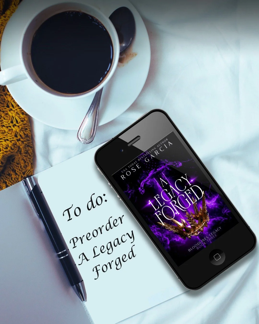 A Legacy Forged releases soon! ✨

A realm on the brink.
A destiny rewritten.
A love that refuses to fade.

🔥The final book in the Bloodlines Legacy Series releases February 1st!

Cancel all plans and have your tissue ready! &hearts;️

Preorder link 