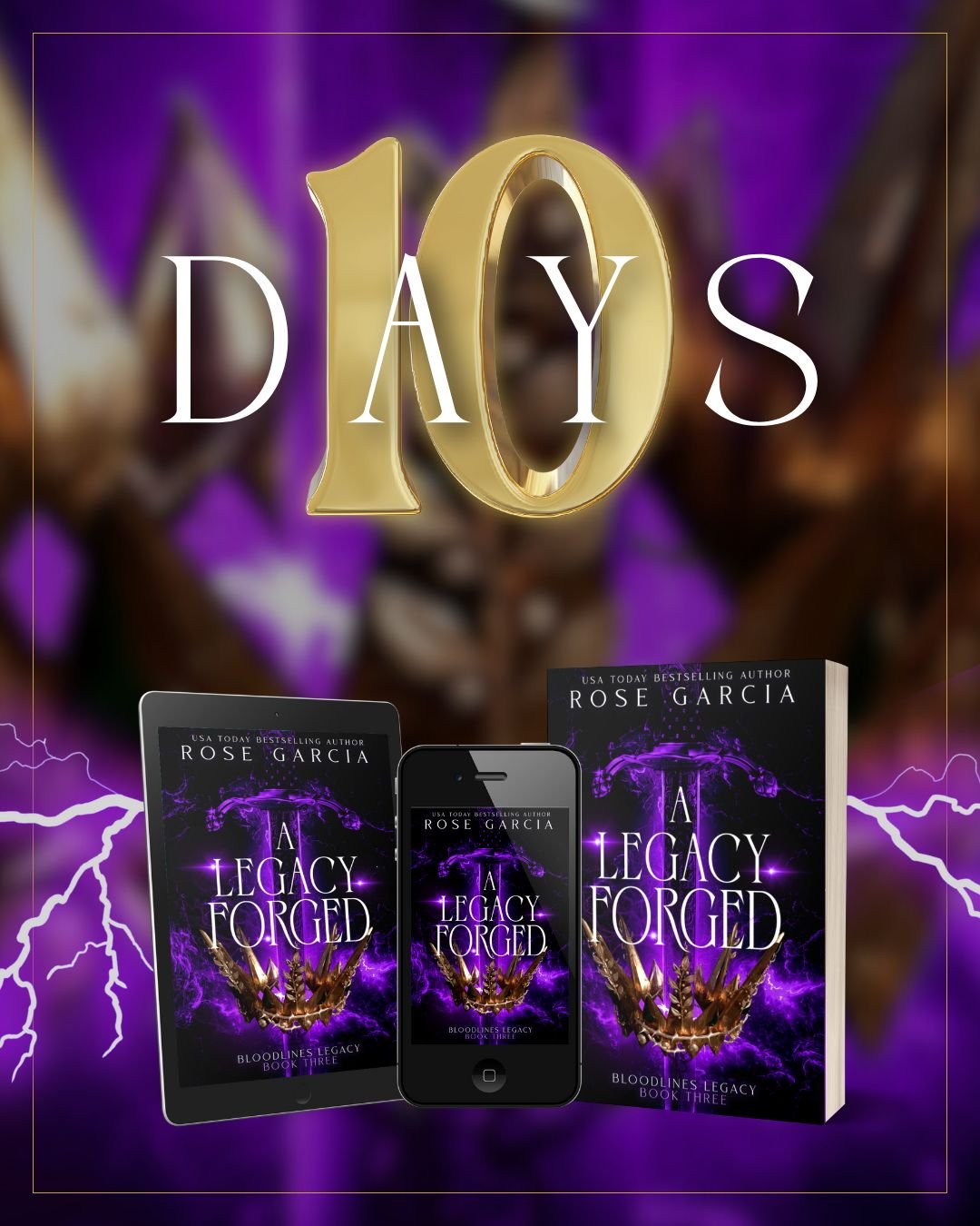 A girl with no memory.
A dark prince forged by fire.
A love powerful enough to save&mdash;or destroy&mdash;a realm.

✨ A Legacy Forged releases February 1st ✨

If you love epic romantasy, rivals-to-enemies-to-lovers, dragons, and fated destinies, thi