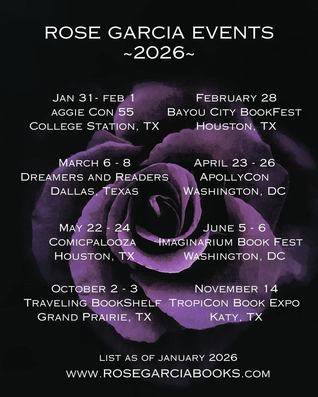 Do you love going to book events? 📚

I do! There&rsquo;s nothing better than meeting readers face-to-face, chatting about books, and catching up with author friends. ✨

Check out my events calendar to see where I&rsquo;ll be this year. If you'll be 