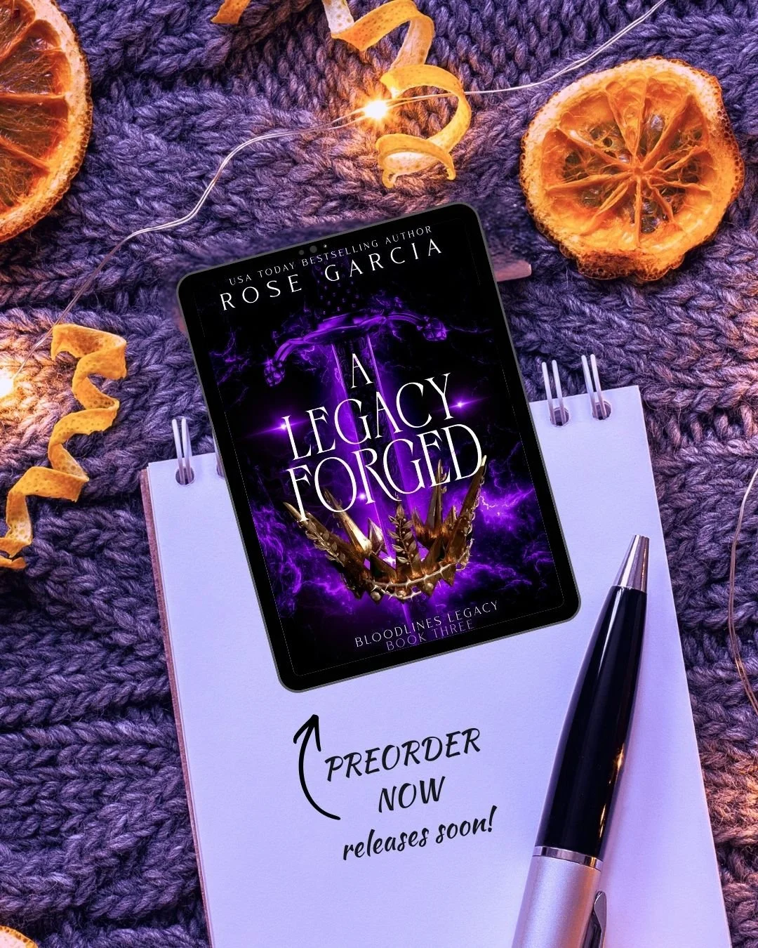 Ready to binge a completed new series? The final book in the Bloodlines Legacy Series releases February 1st!

Every legend has a beginning.
This one starts with a hunt.⚔️

Rivals collide. Secrets unravel. And the fate of Faevenly may rest in the hand