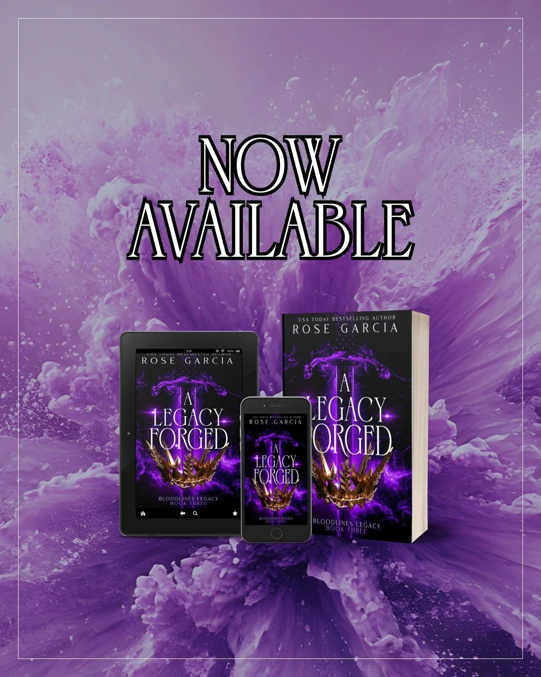 ✨🔥 IT&rsquo;S HERE! 🔥✨

A Legacy Forged is now LIVE! 🥳

I can&rsquo;t even put into words how excited I am to share the epic finale of the Bloodlines Legacy Series with you. What began with a hunt in A Storm Rises now ends in fire and fate in A Le