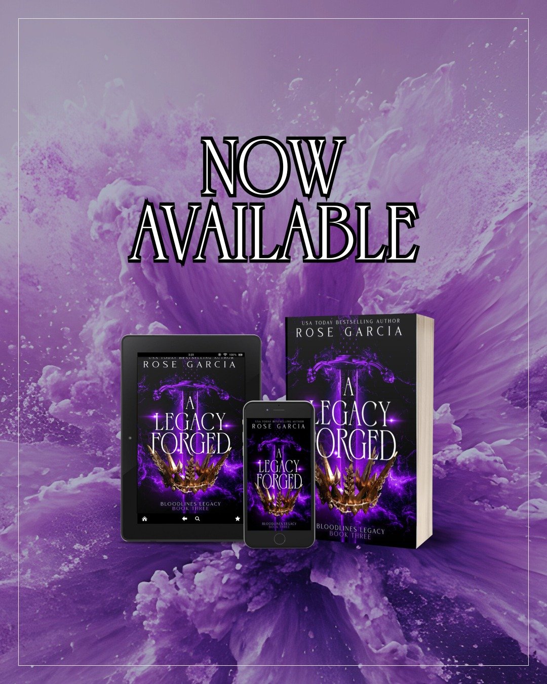 ✨🔥 IT&rsquo;S HERE! 🔥✨

A Legacy Forged is now LIVE! 🥳

I can&rsquo;t even put into words how excited I am to share the epic finale of the Bloodlines Legacy Series with you. What began with a hunt in A Storm Rises now ends in fire and fate in A Le