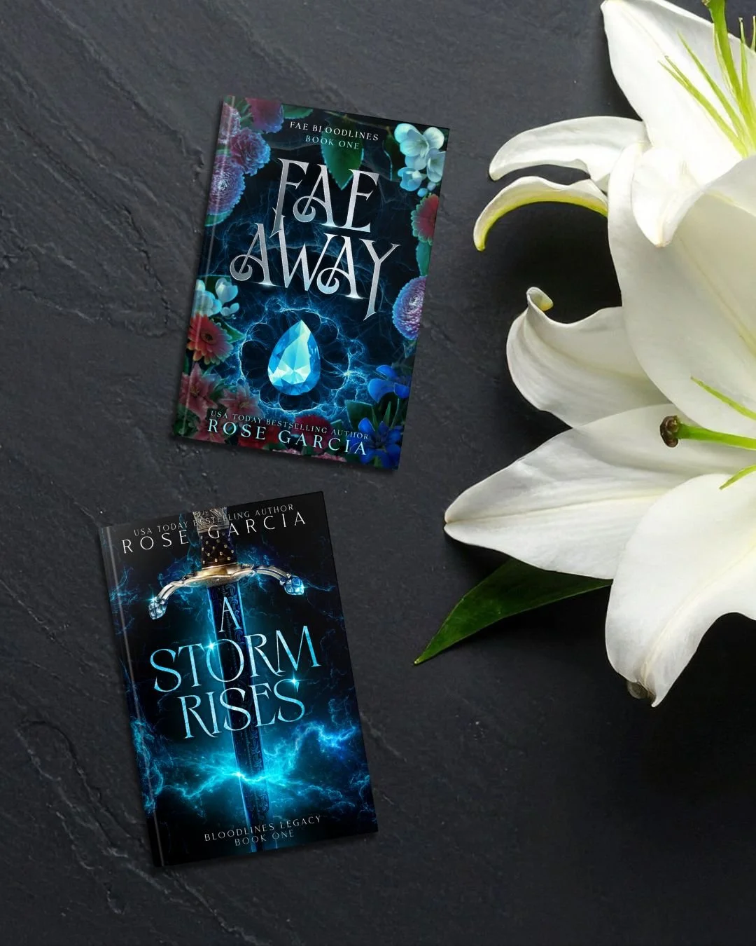 Ready to Discover Faevenly?

This multigenerational saga will have you up way past your bedtime, feverishly turning the pages! 

🌹 Fae Away is book one in the 4-book forbidden romance portal romantasy.
🌹 A Storm Rises is book one in the 3-book riva
