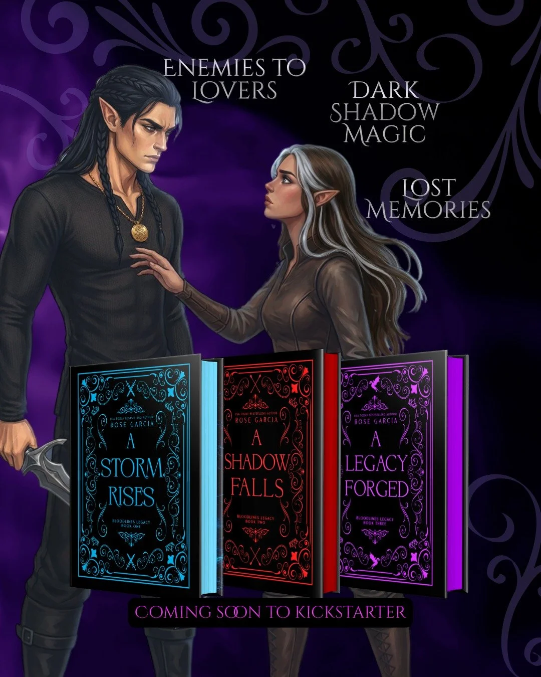 She doesn&rsquo;t remember who she is. He doesn&rsquo;t remember how to love. And the realm is about to burn. 🔥

💔Rivals to lovers to enemies to lovers
🥀Lost memories
🐉Dragons
🔮Dark shadow magic
🗡️A hushed prophecy

The Bloodlines Legacy Series