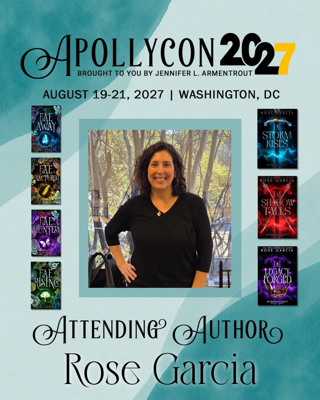 Last week I announced that I&rsquo;ll be returning to @apollycon, and now I have my official graphic to share! 🌹

I&rsquo;m so excited to be heading back to this fantastic event in 2027 and can&rsquo;t wait to see everyone there! Tickets go on sale 