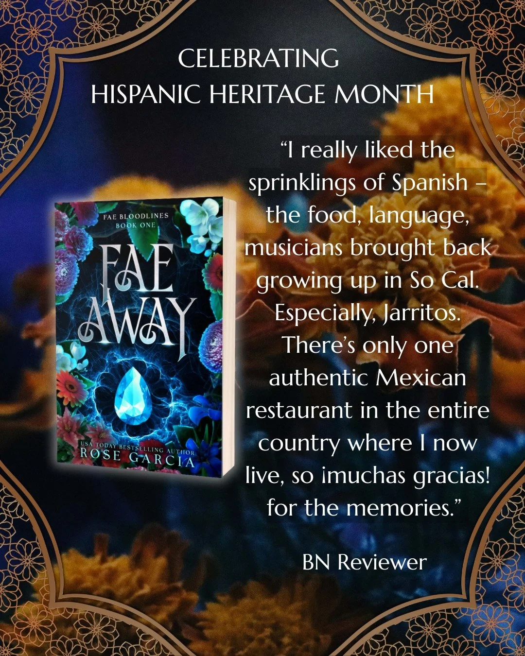 Hispanic Heritage Month Continues! 🌹

One of the things I love most about writing fantasy is that our characters can be anything and do (just about) anything! They can cross forbidden portals, fall in love with fae royalty, uncover deadly secrets, b